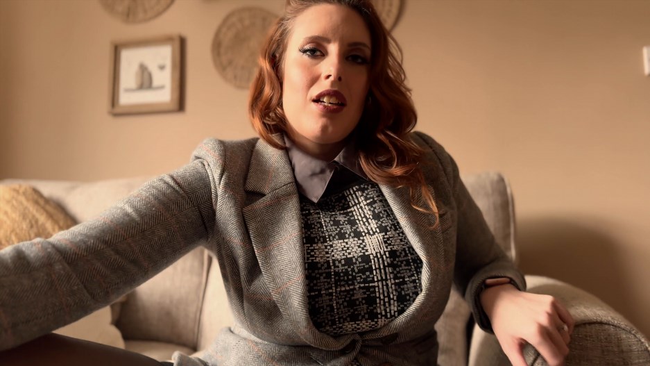 Lady Langford Nylons - Boss Rewards YOU with JerkOff Encouragement and Cum Countdown